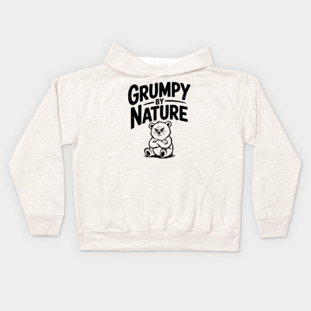 Grumpy by Nature Kids Hoodie by Frank Ring