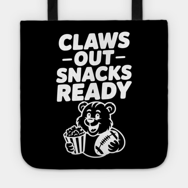 Claws Out, Snacks Ready Tote by Frank Ring