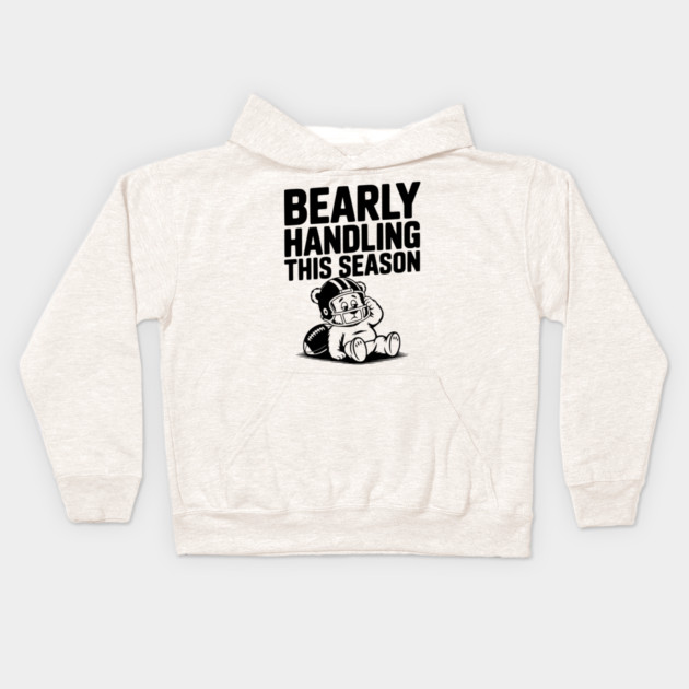 Bearly Handling This Season Kids Hoodie by Frank Ring