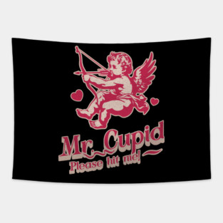 Cupid Valentine Design Tapestry