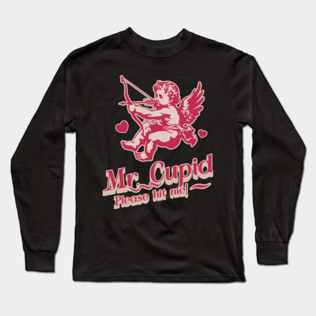 Cupid Valentine Design Long Sleeve T-Shirt by TurnEffect