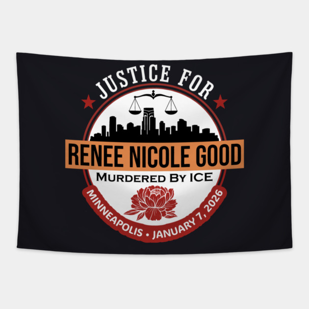 Justice For Renee Good Tapestry by Charles's Store 8