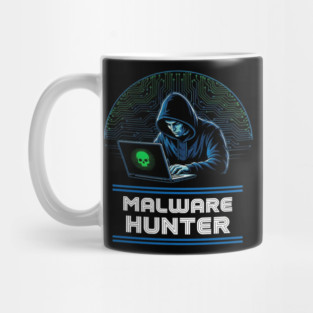 MALWARE HUNTER Apparel for Developers Retro Coder and Security Experts Mug