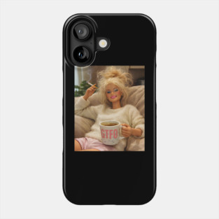 Funny Disgusting Doll face Smoking Meme Phone Case
