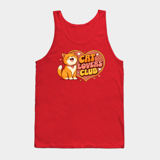 Cat Lovers Club Tank Top by Champanie's Store