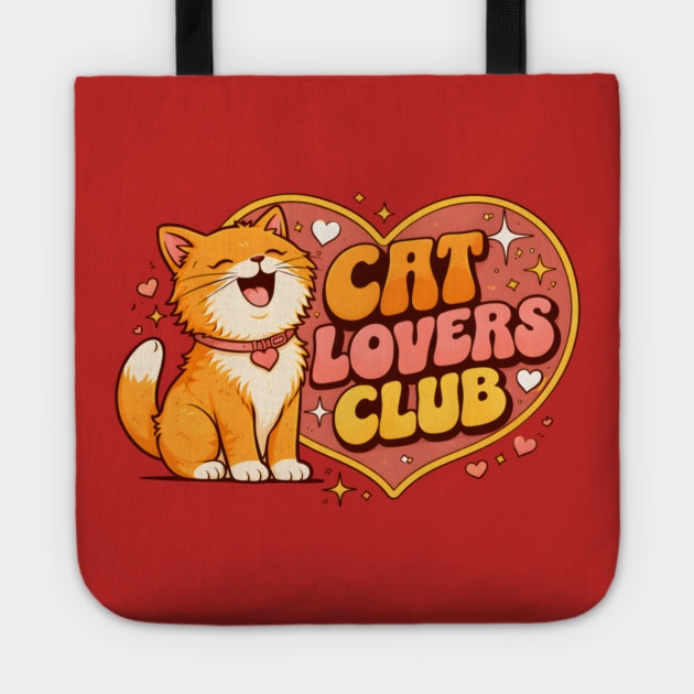 Cat Lovers Club Tote by Champanie's Store