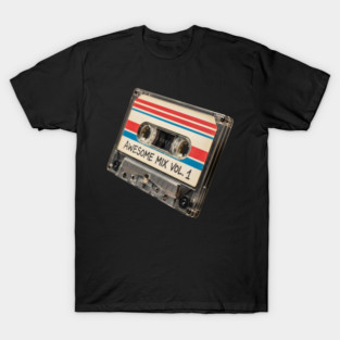 Retro Awesome Mix Vol. 1 Happy Cassette Tape Music Lover Cool Gift! T-Shirt