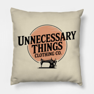 Unnecessary Things - Vintage III Pillow