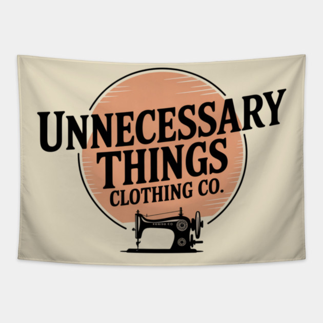 Unnecessary Things - Vintage III Tapestry by Lou Johnson