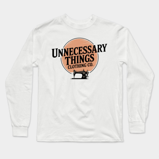 Unnecessary Things - Vintage III Long Sleeve T-Shirt by Lou Johnson