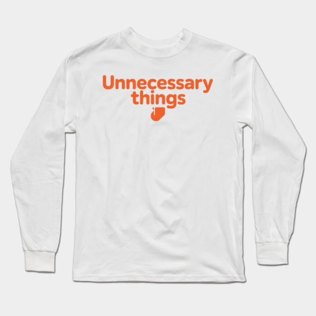 Unnecessary Things - Modern Long Sleeve T-Shirt by Lou Johnson