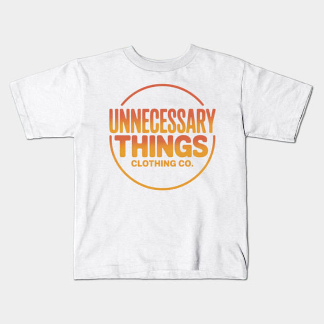 Unnecessary Things - Modern III Kids T-Shirt by Lou Johnson