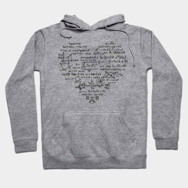 Math Heart Formula Nerd Science Vibes Hoodie by Anticorporati