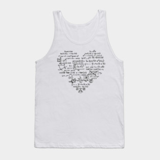 Math Heart Formula Nerd Science Vibes Tank Top