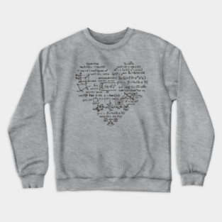 Math Heart Formula Nerd Science Vibes Crewneck Sweatshirt