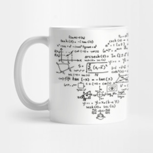 Math Heart Formula Nerd Science Vibes Mug
