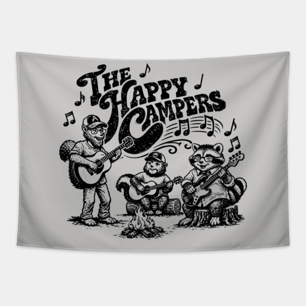 The Happy Critters Tapestry by rt-shirts