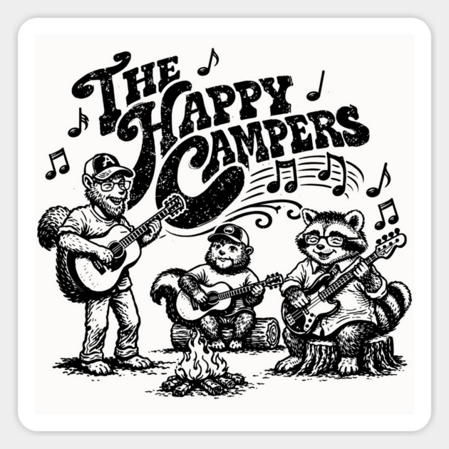 The Happy Critters Magnet by rt-shirts