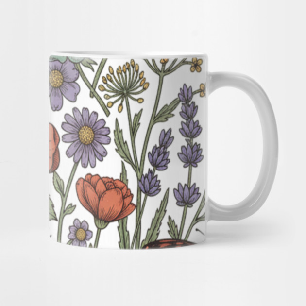 Vintage Botanical Butterfly Garden Meadow by BirdsnStuff