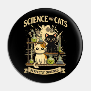 Science and Cats Perfectly Combined Pin