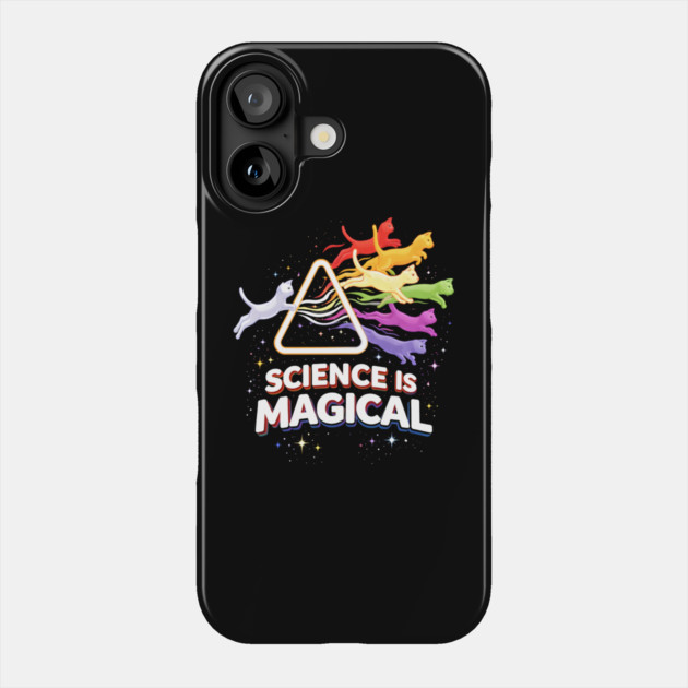Science Is Magical Cat Prism Phone Case by Champanie's Store