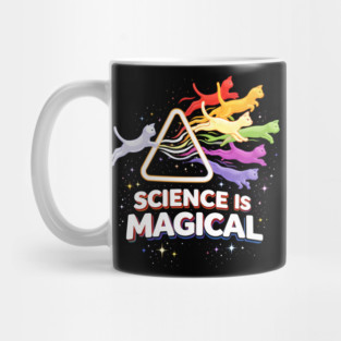 Science Is Magical Cat Prism Mug