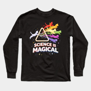 Science Is Magical Cat Prism Long Sleeve T-Shirt