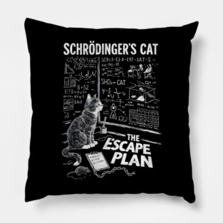 Schrödinger’s Cat The Escape Plan Science Pillow