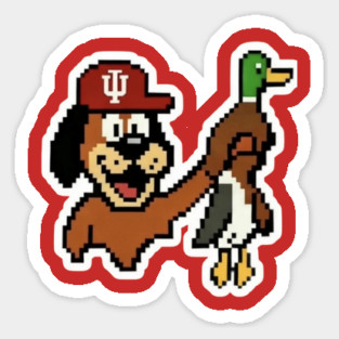 indiana hoosiers design sticker vintage Sticker