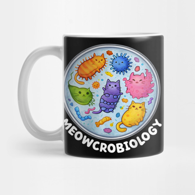 Meowcrobiology Funny Science by Champanie's Store