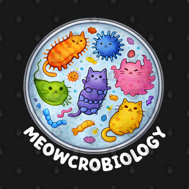 Meowcrobiology Funny Science by Champanie's Store