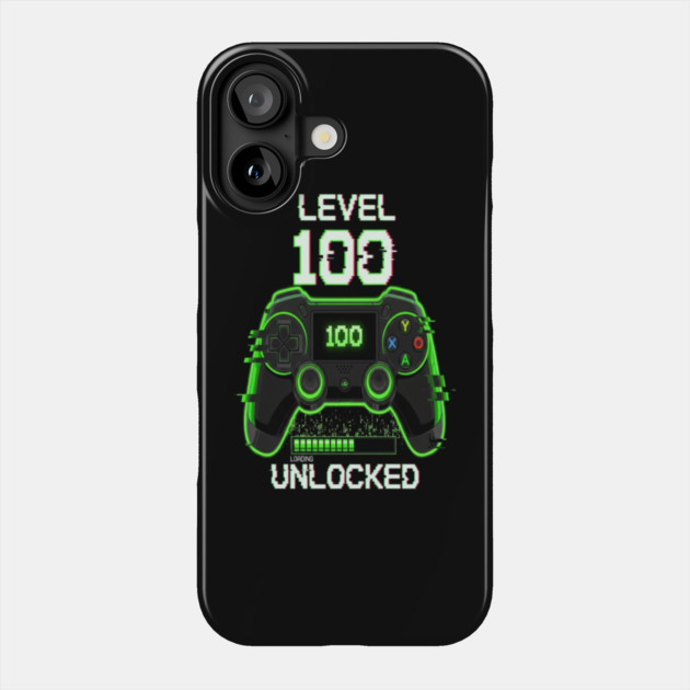 Level 100 Gamer Tee - Unlocked Boss Mode Achievement Phone Case by OUTFITPAW