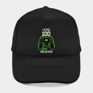 Level 100 Gamer Tee - Unlocked Boss Mode Achievement Hat