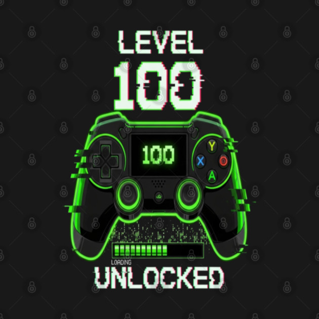 Level 100 Gamer Tee - Unlocked Boss Mode Achievement by OUTFITPAW