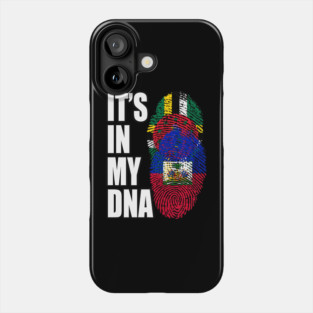 Dominica And Haitian Mixed DNA Flag Heritage Pride Design For Kids Phone Case