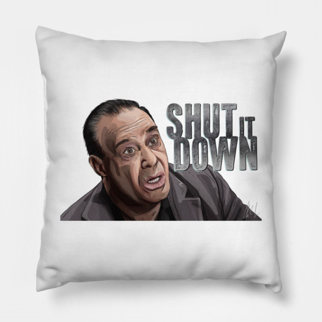 Jon Taffer: Shut It Down Pillow by 51Deesigns
