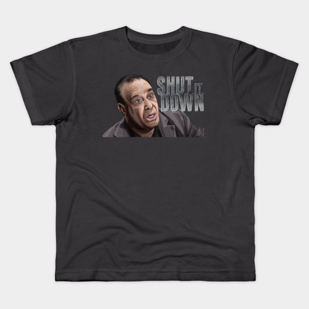 Jon Taffer: Shut It Down Kids T-Shirt by 51Deesigns