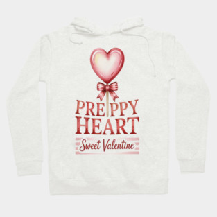 Preppy Heart Sweet Valentine Love Aesthetic Hoodie