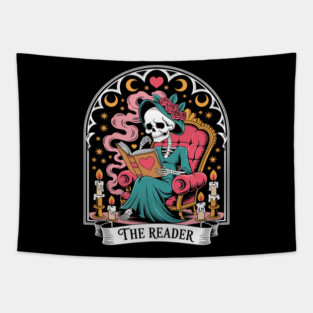 Book Lover Valentine Hearts Tapestry