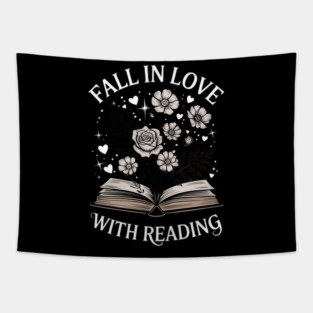 Book Lover Valentine Tapestry