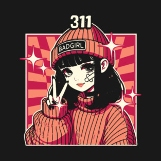 311 - Retro Anime Style T-Shirt