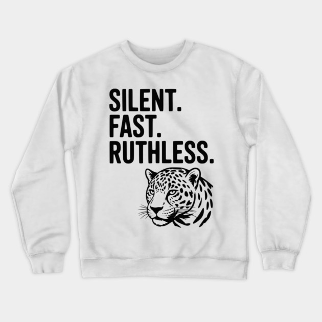 Silent. Fast. Ruthless. Crewneck Sweatshirt by Frank Ring