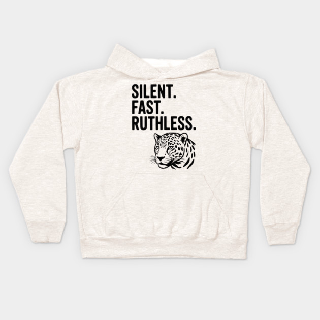 Silent. Fast. Ruthless. Kids Hoodie by Frank Ring