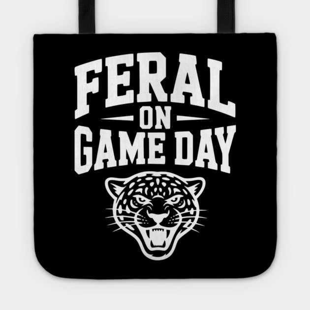 Feral on Game Day Tote by Frank Ring