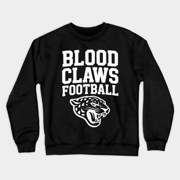 Blood Claws Football Crewneck Sweatshirt by Frank Ring