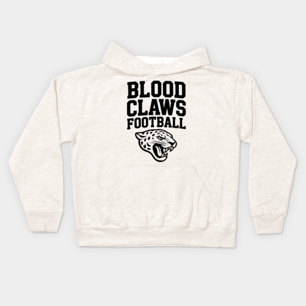 Blood Claws Football Kids Hoodie by Frank Ring