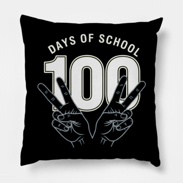 Peace Out 100 Days of School Funny Teacher Student Gift Pillow by OUTFITPAW