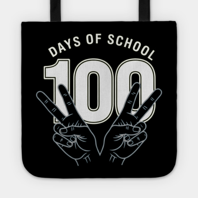 Peace Out 100 Days of School Funny Teacher Student Gift Tote by OUTFITPAW