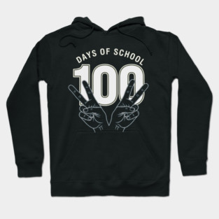 Peace Out 100 Days of School Funny Teacher Student Gift Hoodie