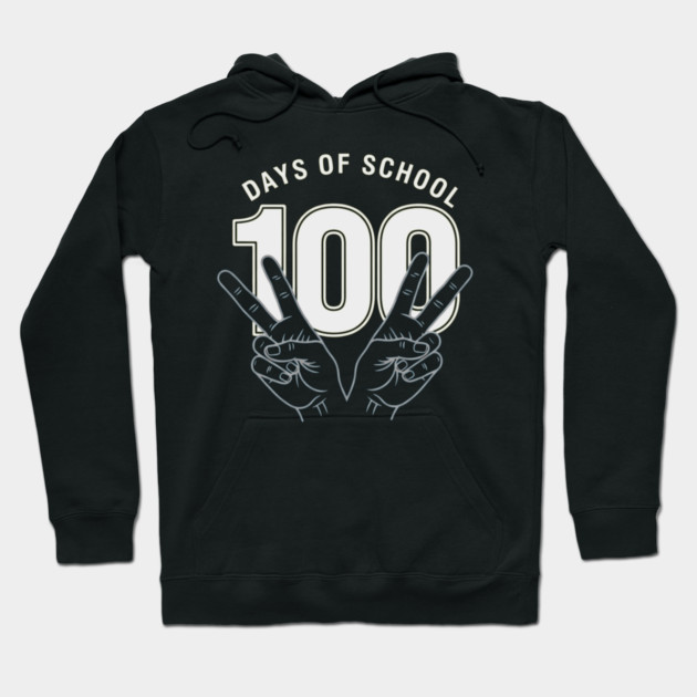Peace Out 100 Days of School Funny Teacher Student Gift Hoodie by OUTFITPAW